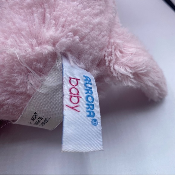Ebba Taddle Toes Pink Elephant Baby Plushie Soft Stuffed Animal Aurora World 10" - Picture 7 of 8